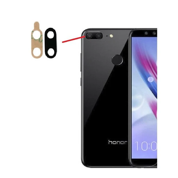 Tkgz - Honor 9 LİTE Arka Kamera Camı Lens Yapışkanlı ürün görseli 1