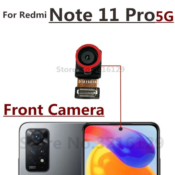 Tkgz Xiaomi Redmi NOTE 11 PRO (5G) Ön Kamera Orj ürün görseli 1