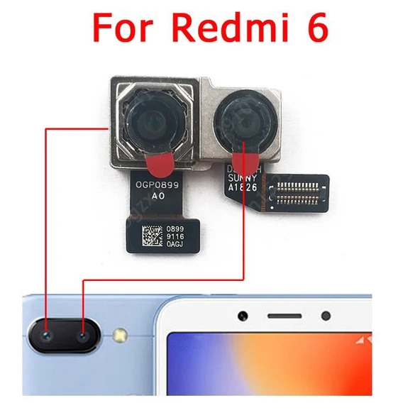 Tkgz Xiaomi Redmi 6 Arka Kamera Orj ürün görseli 1