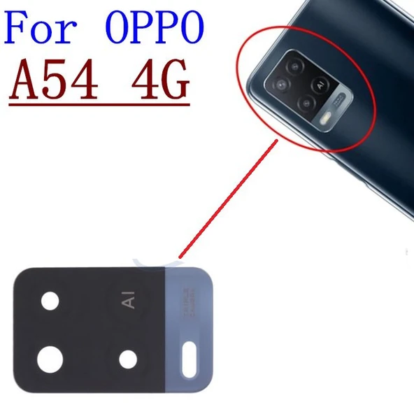Tkgz Oppo A54 Arka Kamera Camı Lens Yapışkanlı ürün görseli 1
