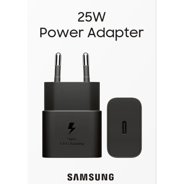 Samsung EP-T2510N 25 W Type C Hızlı Şarj Adaptörü - Siyah ürün görseli 1