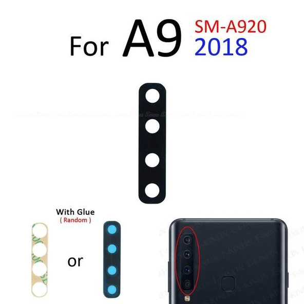 Tkgz Samsung Galaxy A920 Arka Kamera Camı Lens Yapışkanlı ürün görseli 1