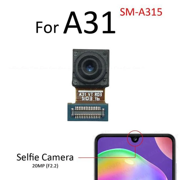 Tkgz Samsung Galaxy A31 ORJ Ön Kamera (Orjinal) ürün görseli 1