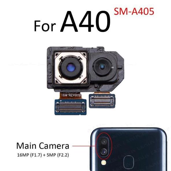 Tkgz Samsung Galaxy A40 Arka Kamera (Orjinal) ürün görseli 1