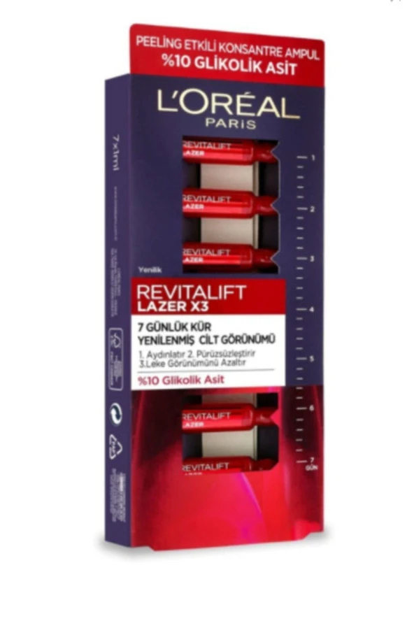 L'Oreal Paris Revitalift Laser X3 Yedi Günlük Konsantre Ampul ürün görseli 1