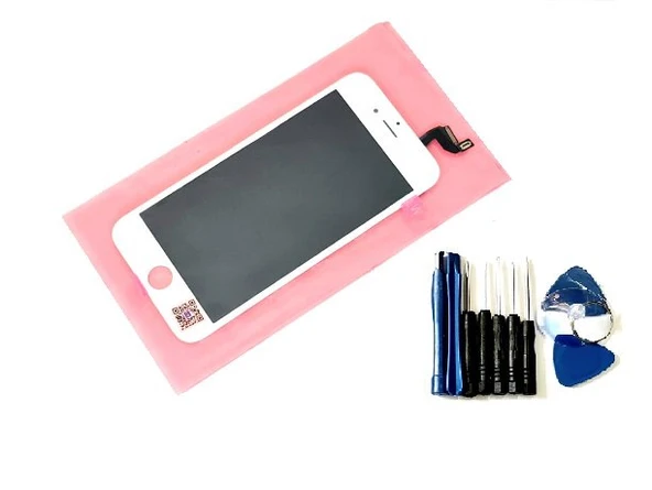 Tkgz İPhone 6S Lcd Ekran dokunmatik (LW Marka Tamir SETİ) BEYAZ ürün görseli 1