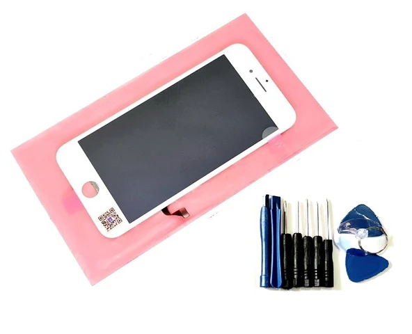 Tkgz İPhone 7 Lcd Ekran dokunmatik (LW Marka Tamir SETİ) BEYAZ ürün görseli 1