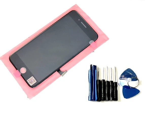 Tkgz İPhone 8 PLUS Lcd Ekran dokunmatik (LW Marka Tamir SETİ) SİYAH ürün görseli 1