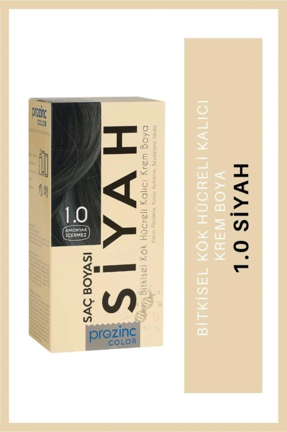 Prozinc Color 1.0 Siyah - Amonyaksız Bitkisel Kalıcı Saç Boyası ürün görseli 1