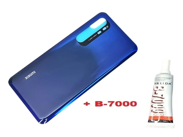 Tkgz Xiaomi Mi Note 10 Lite Arka Kapak Batarya Pil Kapağı (CAM+B-7000) MAVİ ürün görseli 1