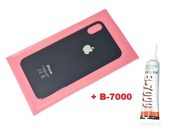 Tkgz İPhone X Arka Pil Batarya Kapağı (CAM+B-7000) SİYAH ürün görseli 1