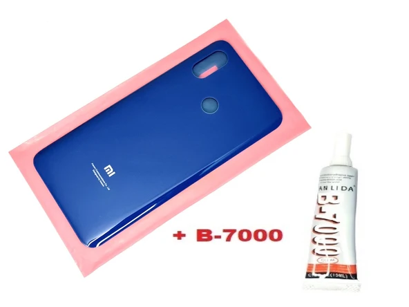 Tkgz Xiaomi Mi 8 Arka Kapak Batarya Pil Kapağı (CAM+B-7000) MAVİ ürün görseli 1