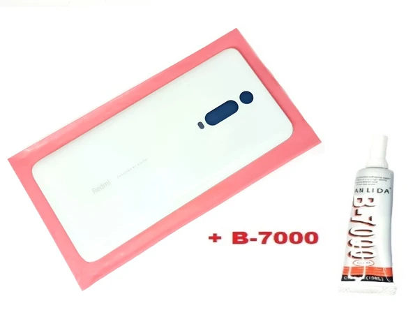 Tkgz Xiaomi Mİ 9T Mi 9T Pro Arka Pil Batarya Kapağı (CAM+B-7000) BEYAZ ürün görseli 1