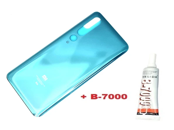 Tkgz Xiaomi Mİ 10 Arka Kapak Batarya Pil Kapağı 5G (CAM+B-7000) MAVİ ürün görseli 1