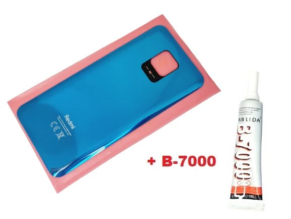 Tkgz Xiaomi Redmi NOTE 9S NOTE 9 PRO Arka Kapak Batarya Kapağı (CAM+B-7000) MAVİ ürün görseli 1