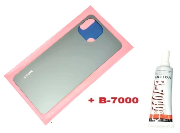 Tkgz Xiaomi Mİ 11 LİTE Arka Kapak Batarya Pil Kapağı (CAM+B-7000) SİYAH ürün görseli 1