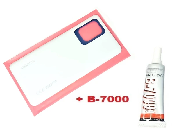 Tkgz Xiaomi Mİ 11 T PRO Arka Kapak Batarya Pil Kapağı (CAM+B-7000) BEYAZ ürün görseli 1