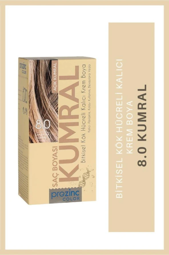 Prozinc Color 8.0 Kumral - Amonyaksız Bitkisel Kalıcı Saç Boyası ürün görseli 1