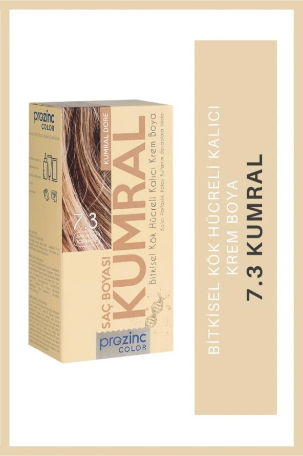 Prozinc Color 7.3 Kumral - Amonyaksız Bitkisel Kalıcı Saç Boyası ürün görseli 1