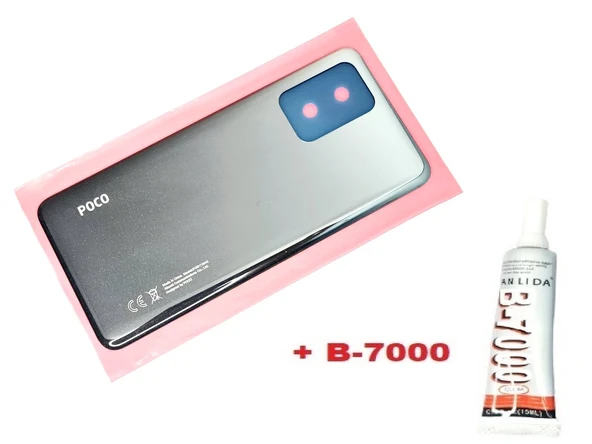 Tkgz Xiaomi POCO X3 GT Arka Kapak Batarya Pil Kapağı (CAM+B-7000) SİYAH ürün görseli 1