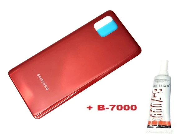 Tkgz Samsung Galaxy NOTE 10 LİTE Arka Pil Batarya Kapağı (CAM+B-7000) KIRMIZI ürün görseli 1