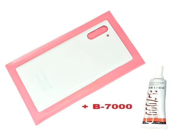 Tkgz Samsung Galaxy NOTE 10 Arka Pil Batarya Kapağı (CAM+B-7000) BEYAZ ürün görseli 1