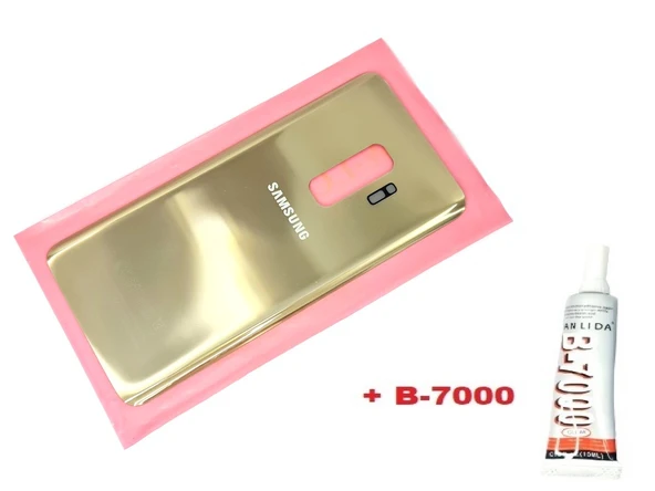 Tkgz Samsung Galaxy S9 PLUS Arka Pil Batarya Kapağı (CAM+B-7000) GOLD ürün görseli 1