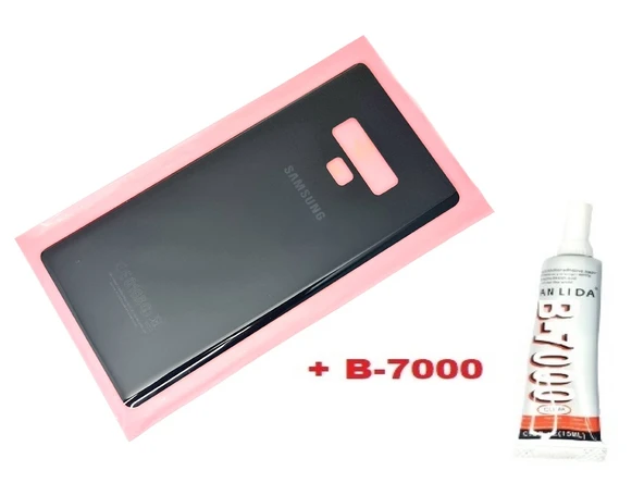 Tkgz Samsung Galaxy NOTE 9 Arka Pil Batarya Kapağı (CAM+B-7000) SİYAH ürün görseli 1
