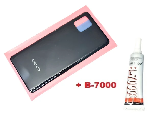 Tkgz Samsung Galaxy NOTE 10 LİTE Arka Pil Batarya Kapağı (CAM+B-7000) SİYAH ürün görseli 1