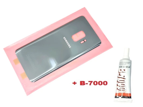 Tkgz Samsung Galaxy S9 Arka Pil Batarya Kapağı (CAM+B-7000) FÜME ürün görseli 1