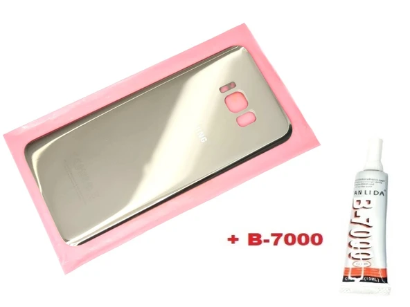 Tkgz Samsung Galaxy S8 PLUS Arka Pil Batarya Kapağı (CAM+B-7000) GOLD ürün görseli 1