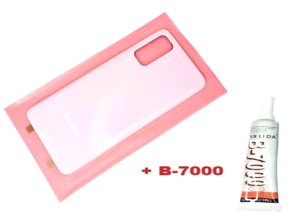 Tkgz Samsung Galaxy S20 Arka Pil Batarya Kapağı (CAM+B-7000) PEMBE ürün görseli 1