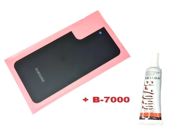 Tkgz Samsung Galaxy S22 PLUS Arka Pil Batarya Kapağı (CAM+B-7000) SİYAH ürün görseli 1