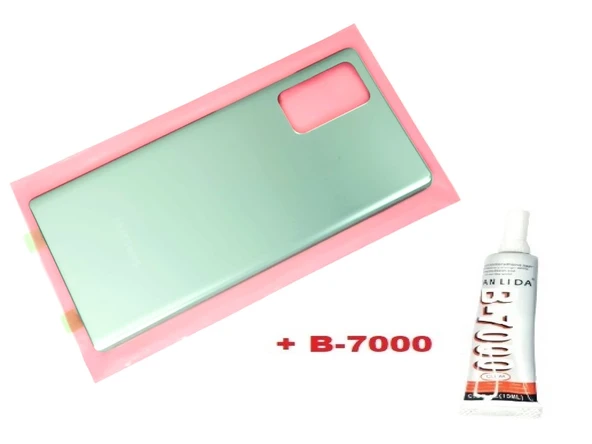 Tkgz Samsung Galaxy Note 20 Arka Pil Batarya Kapağı (CAM+B-7000) YEŞİL ürün görseli 1