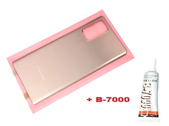 Tkgz Samsung Galaxy Note 20 Arka Pil Batarya Kapağı (CAM+B-7000) GOLD ürün görseli 1