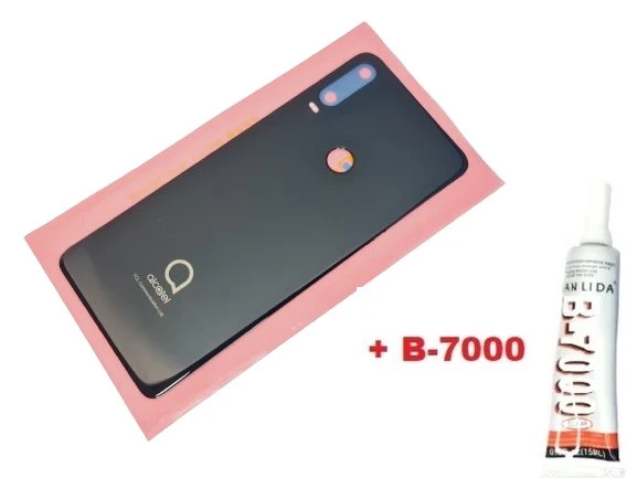Tkgz Alcatel 3X 2019 (5048Y) Arka Kapak Pil Kapağı (CAM+B-7000) SİYAH ürün görseli 1