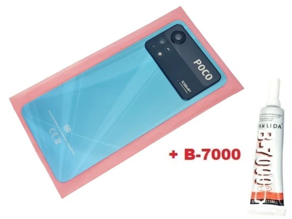 Tkgz Xiaomi POCO X4 PRO Arka Pil Kapağı (Full Lensli CAM+B-7000) MAVİ ürün görseli 1