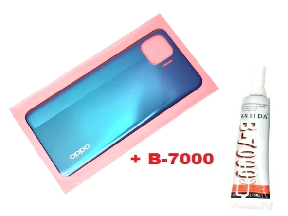 Tkgz Oppo Reno 4 Lite Arka Kapak Batarya Pil Kapağı (B-7000) MAVİ ürün görseli 1