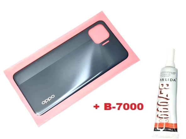 Tkgz Oppo Reno 4 Lite Arka Kapak Batarya Pil Kapağı (B-7000) SİYAH ürün görseli 1