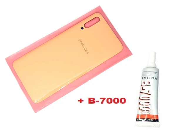 Tkgz Samsung Galaxy A70 A705 Arka Pil Batarya Kapağı (B-7000) TURUNCU ürün görseli 1