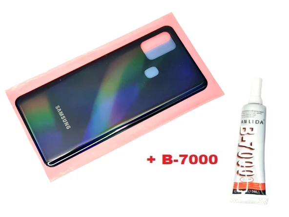 Tkgz Samsung Galaxy A31 A315 Arka Pil Batarya Kapağı (B-7000) SİYAH ürün görseli 1