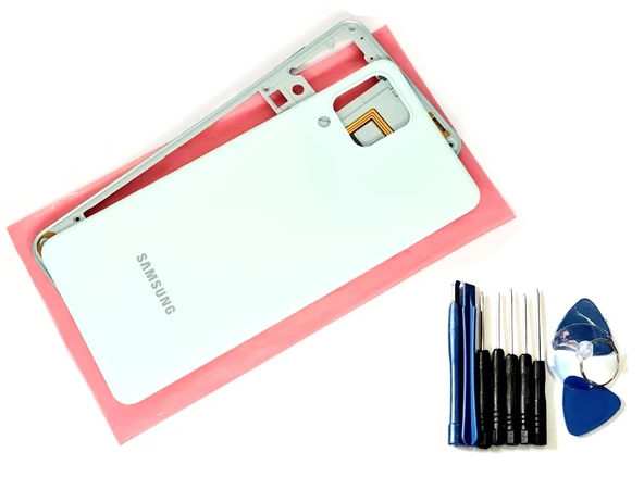 Tkgz Samsung Galaxy A22 A225 4G FULL ORJ KASA Aka Pil Batarya Kapağı (TAMİR SETİ) YEŞİL ürün görseli 1