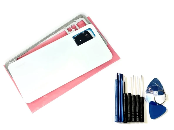 Tkgz Xiaomi Redmi NOTE 11 PRO FULL ORJ KASA Arka Pil Batarya Kapağı (TAMİR SETİ) BEYAZ ürün görseli 1