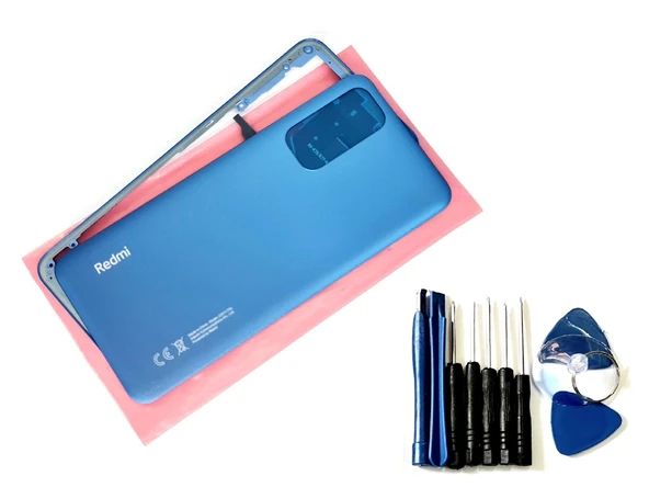 Tkgz Xiaomi Redmi NOTE 11S FULL ORJ KASA Arka Pil Batarya Kapağı (TAMİR SETİ) MAVİ ürün görseli 1