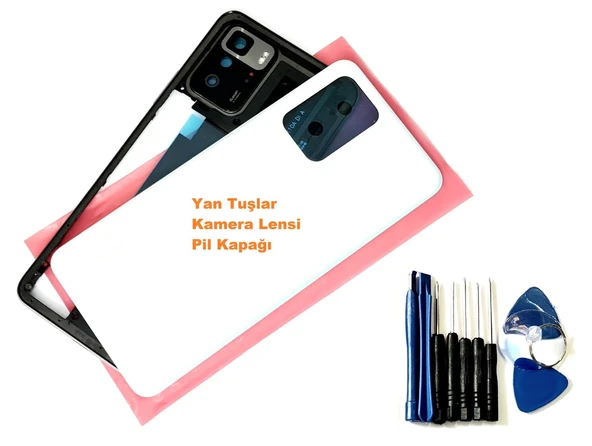 Tkgz Xiaomi Redmi NOTE 10 PRO (5G) KASA Arka Pil Batarya Kapağı (TAMİR SETİ) BEYAZ ürün görseli 1