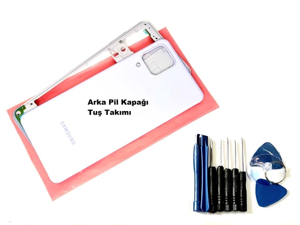 Tkgz Samsung Galaxy A22 A225 4G KASA Aka Pil Batarya Kapağı (TAMİR SETİ) MAVİ ürün görseli 1