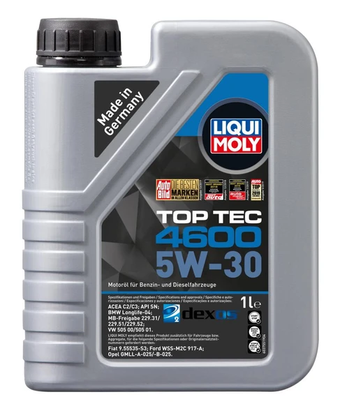 Liqui Moly Top Tec 4600 5W-30 Tam Sentetik Motor Yağı 1 Lt. 2315 ürün görseli 1