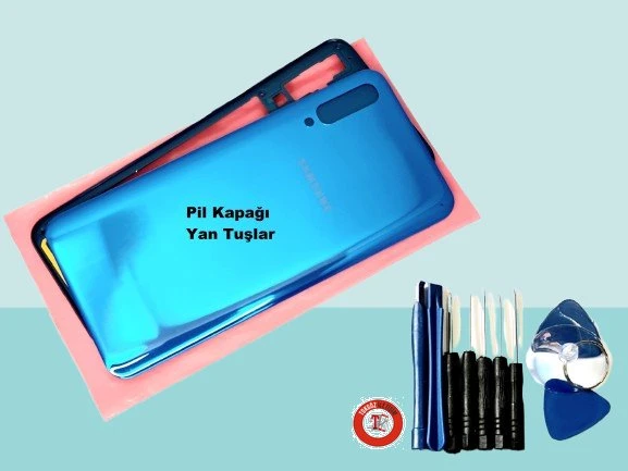 Tkgz Samsung Galaxy A50 A505 KASA Arka Pil Batarya Kapağı (TAMİR SETİ) MAVİ ürün görseli 1