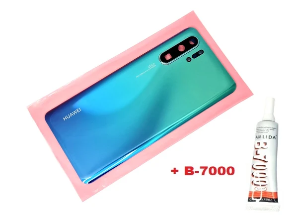 Tkgz - P30 PRO Arka Kapak Batarya Pil Kapağı (LENSLİ CAM) (B-7000) MAVİ ürün görseli 1