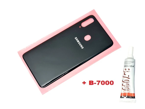 Tkgz Samsung Galaxy A20S A207 Arka Pil Batarya Kapağı (B-7000) SİYAH ürün görseli 1